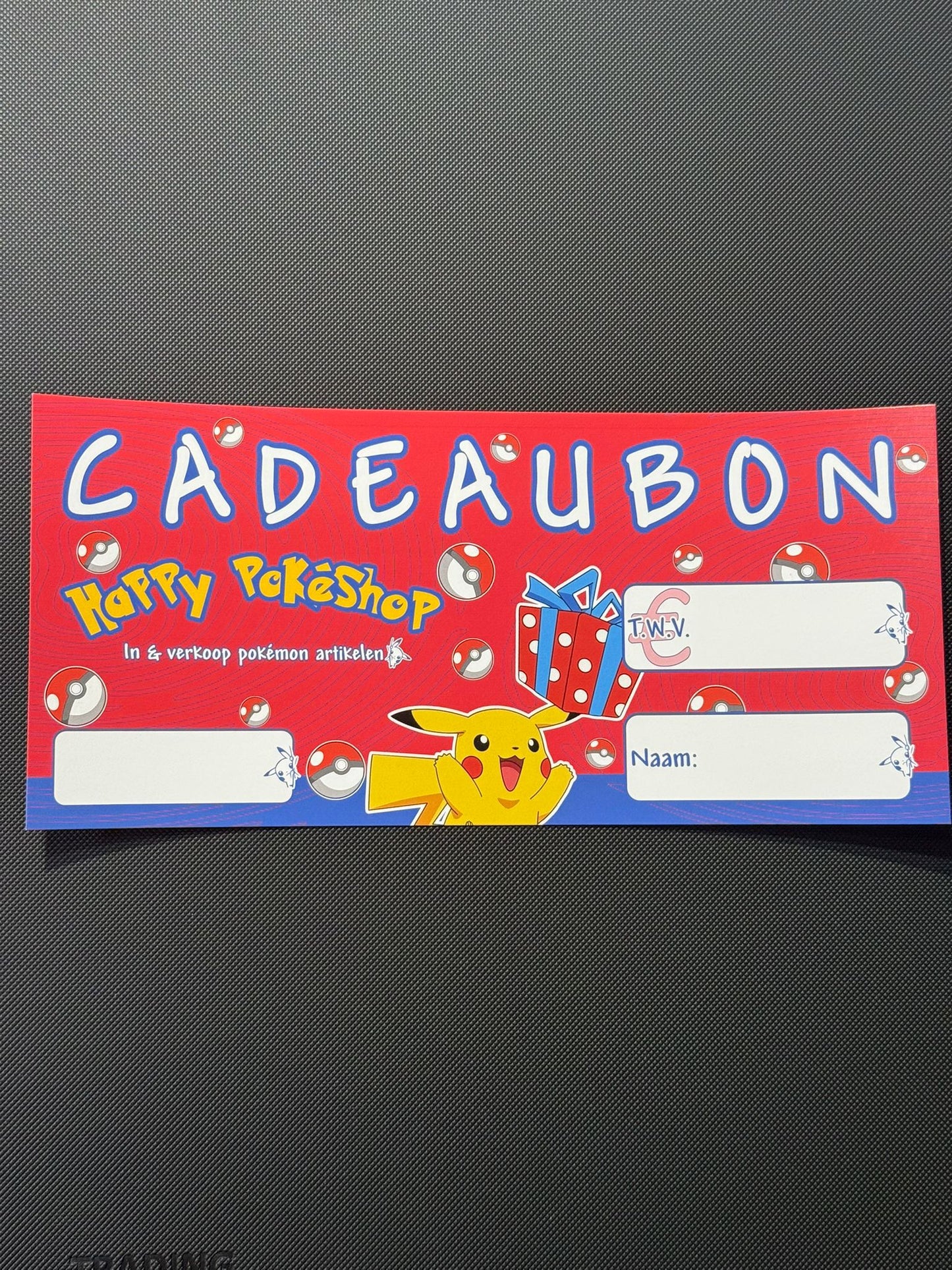 Happy Pokéshop Shop Voucher/ Winkeltegoedbon