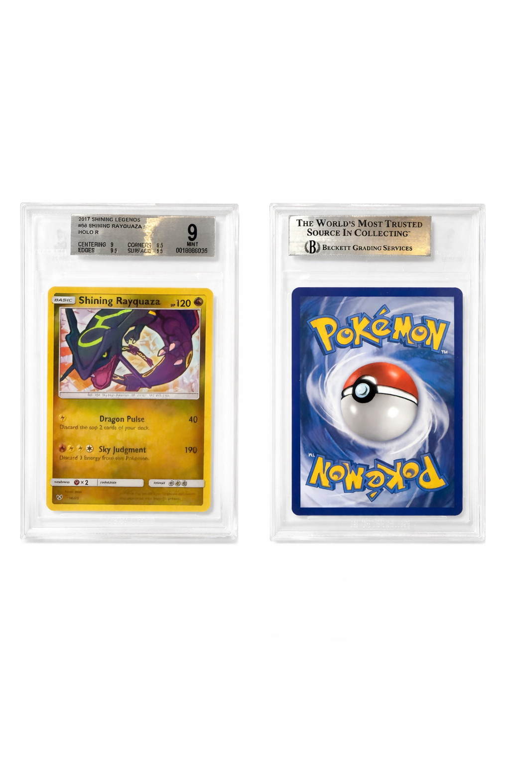 Pokémon Shining Rayquaza BGS 9