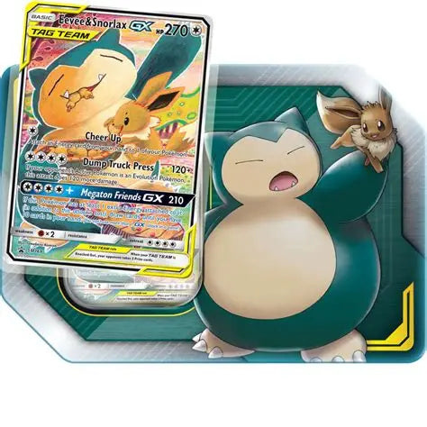 Pokemon Snorlax & Eevee GX Tag Team Tin
