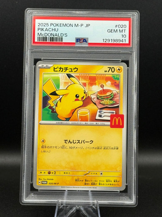 Burger Pikachu M-P 020 PSA 10