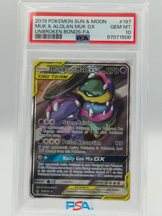 PSA Graded Muk & Alolan Muk PSA 10