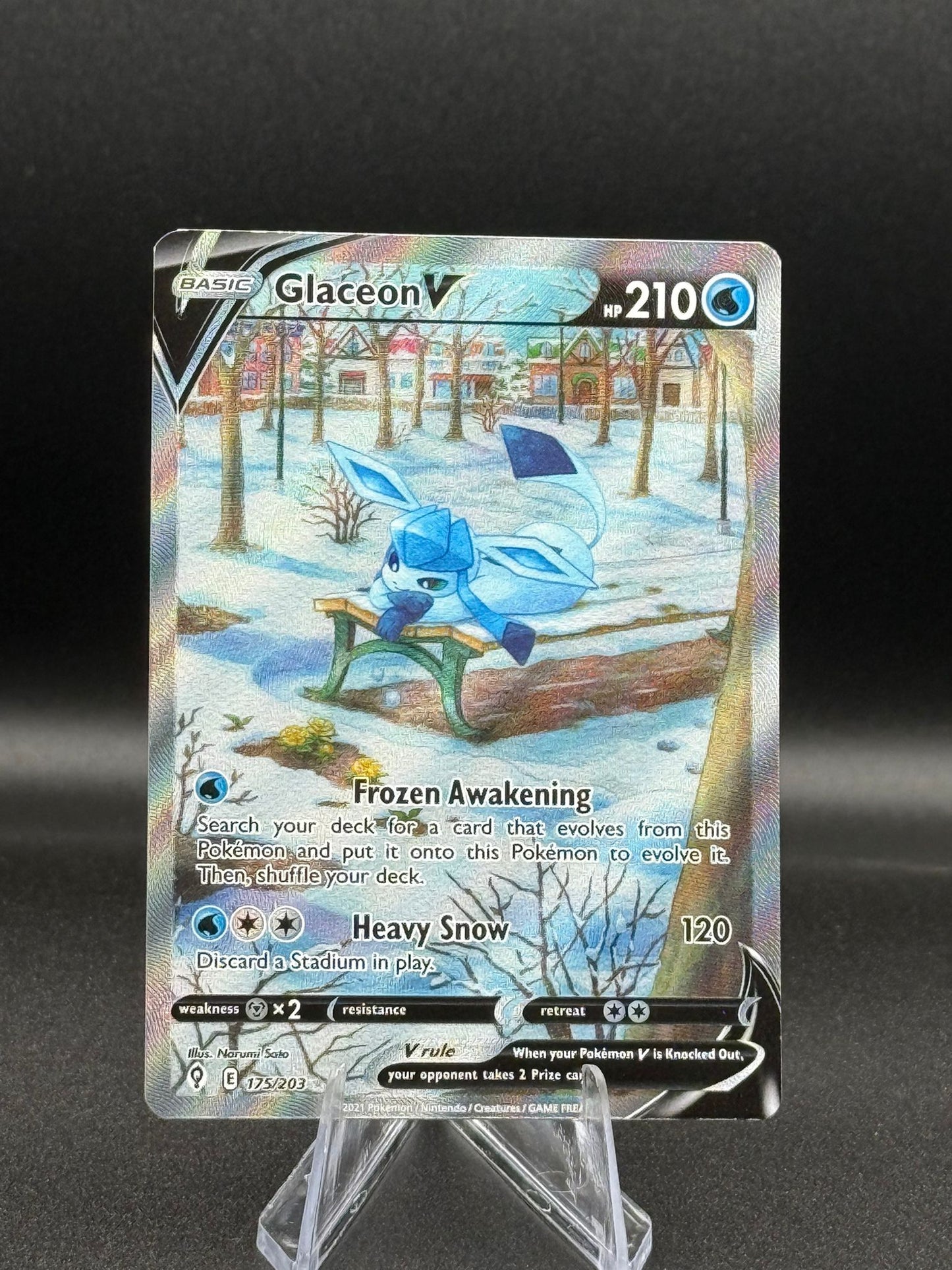 Glaceon V Evolving Skies #175