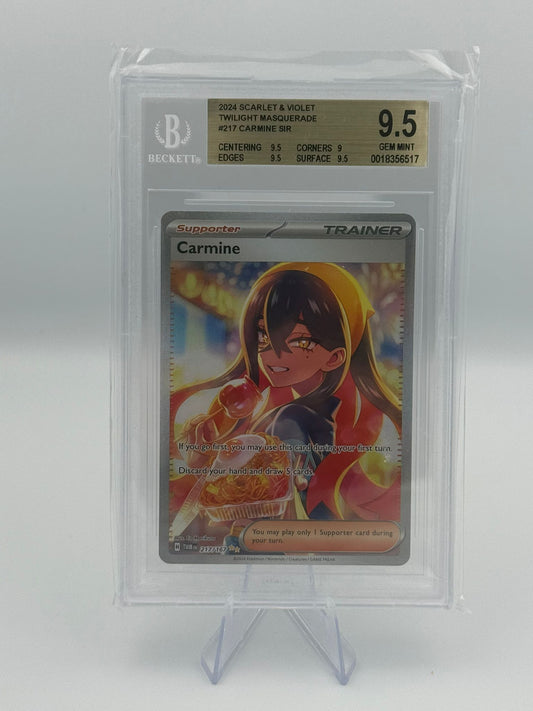 Gegraded Kaart Carmine #217 Twilight Masquerade BGS 9,5