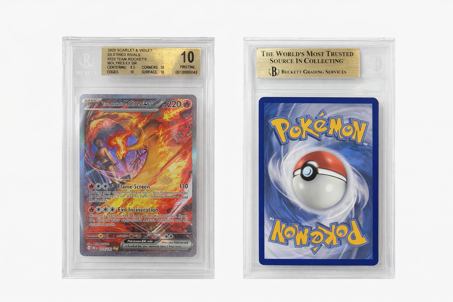 Team Rockets Moltres 229 BGS 10 Destined rivales