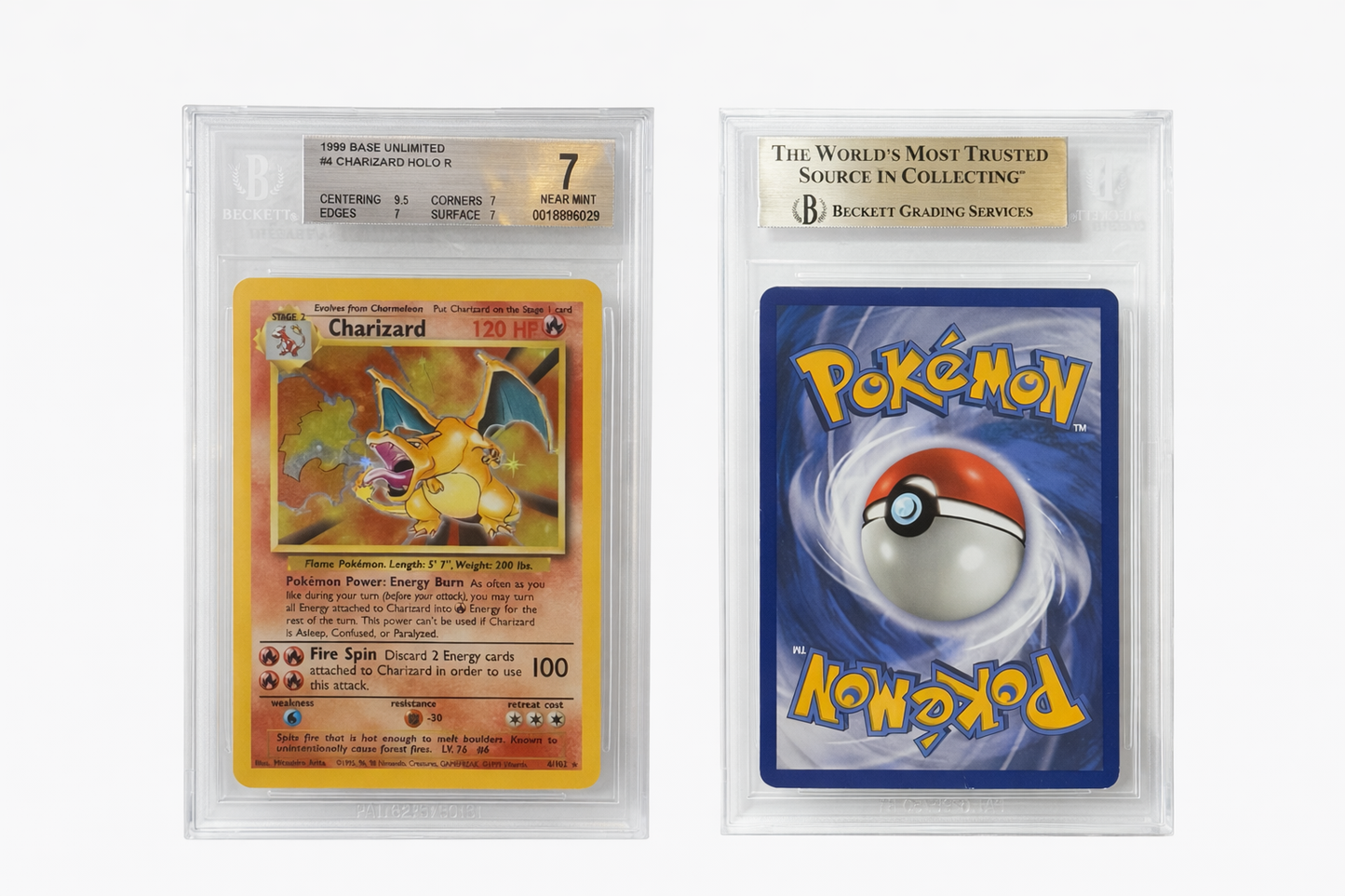 Charizard Base Set #4 BGS 7