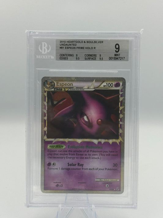 Espeon #81 Undaunted BGS 9