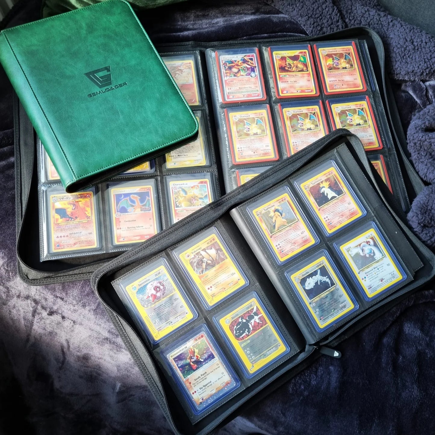 Premium 3''X4'' toploader fit collector's binder [112 pockets 2X2]